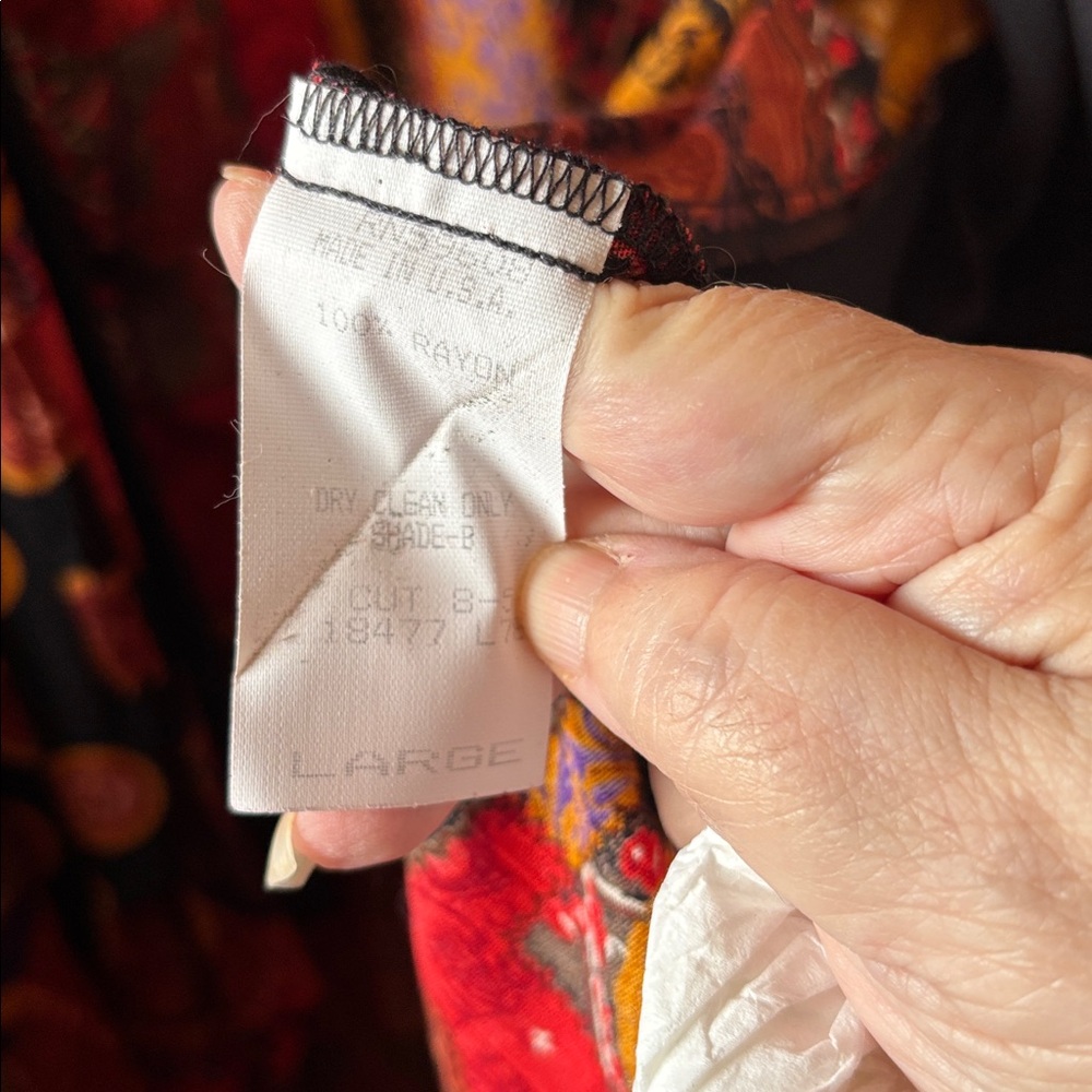 Componix Vibrant Multicolor Patterned Coverup Lar… - image 4